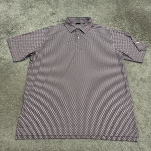 FootJoy ProDry Scallop Shell Lisle Stretch Golf Polo Shirt Mens 2XL Coral Red